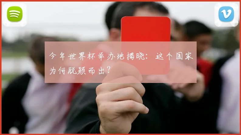今年世界杯举办地揭晓：这个国家为何脱颖而出？